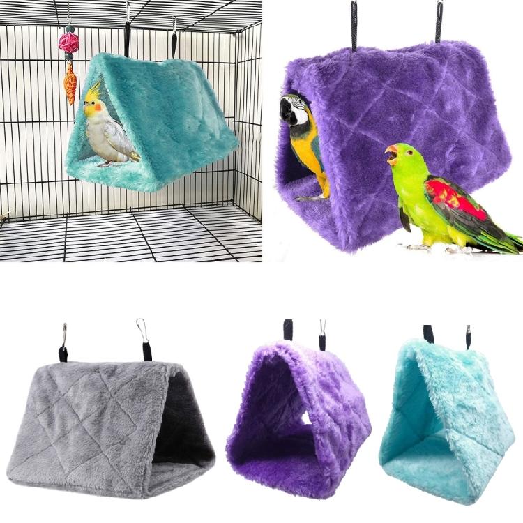 Parrot Hammock with 2 Hanging Hooks Warm Snuggle Hut Cage Tent for Cockatiels