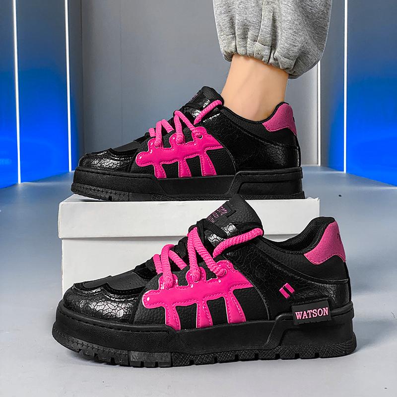 Новые модные мужские дизайнерские кроссовки 2024 года в стиле хип-хоп, черные повседневные кроссовки для мужчин, удобная мужская обувь на платформе, zapatillas de hombre