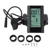 Electric Bike LCD Display Meter 2.7 Inch Screen 24V 36V 48V 52V Backlight Brightness Adjustable Water Resistant LCD