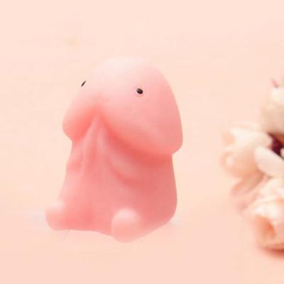 Забавная игрушка для снятия стресса, искусственная головка полового члена, TPR, сжимающая, милая лечебная игрушка для подарка