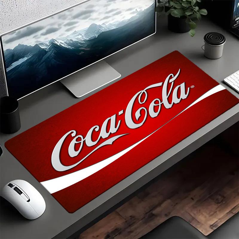 Кола Классик Напиток Коврик для мыши Коврик для мыши, Игровой коврик для мыши, Клавиатурный коврик, Декор для стола для компьютера ноутбука Подарок фанату Подарок на день рождения