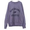 New Balance Вышитый логотип Толстовка с длинным рукавом XS фиолетовая Мужская Б/У