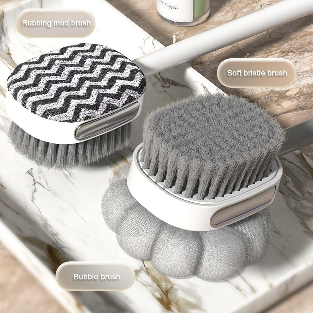 Back Rubbing Doubleside Bath Brush 2-in-1 Body Exfoliating Brush Creative Shower Brush