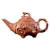 Raw Ore Round Teapot Large Purple Clay Pot Long Mouth for Spring Plum Blossom Pot Filter Purple Sand Cinnabar Mud Teapot Kung Fu Tea