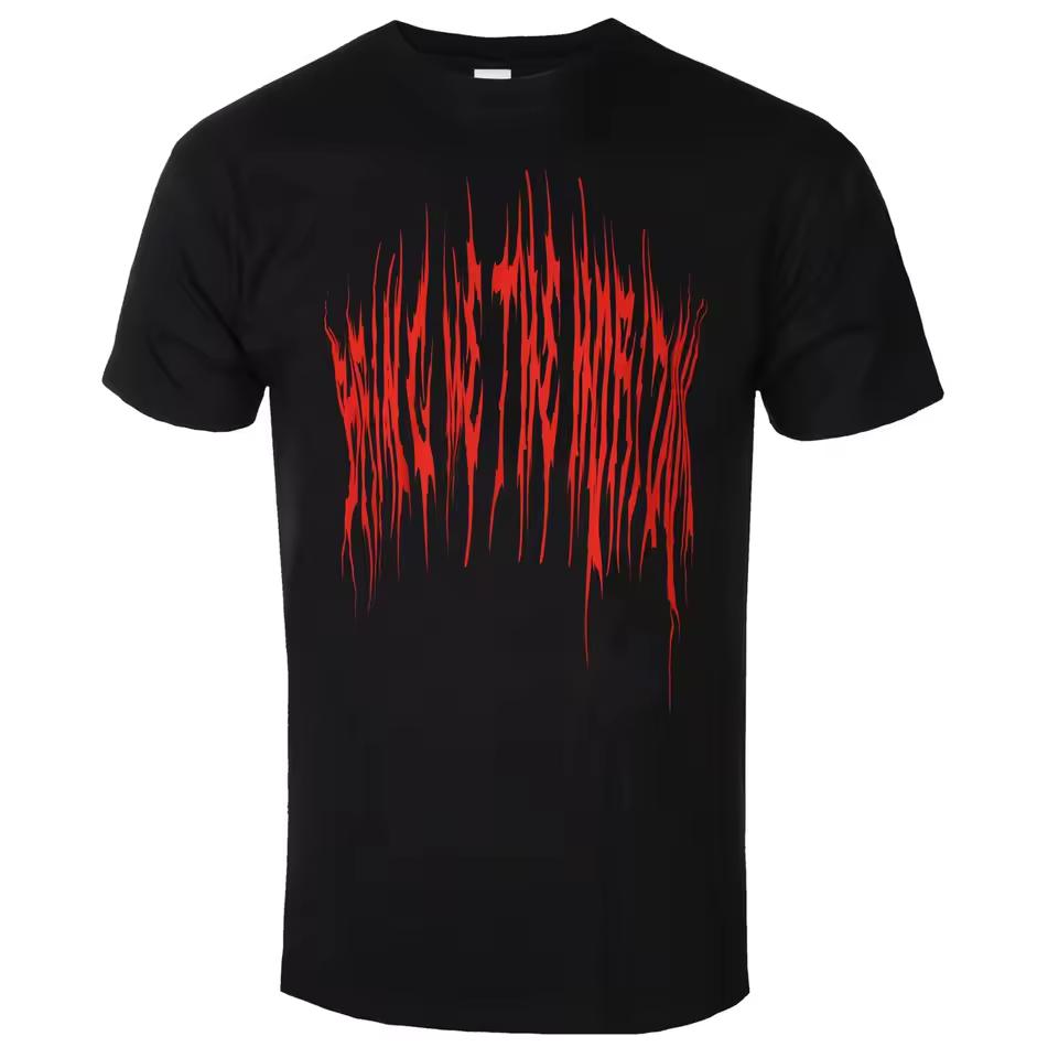 Bring Me The Horizon Red Drip Font Graphic Tee Double Sided Metalcore Streetwear Casual Unisex