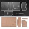 Leather Template Set Transparent Acrylic DIY Hand Made Notebook Cover Craft Tool