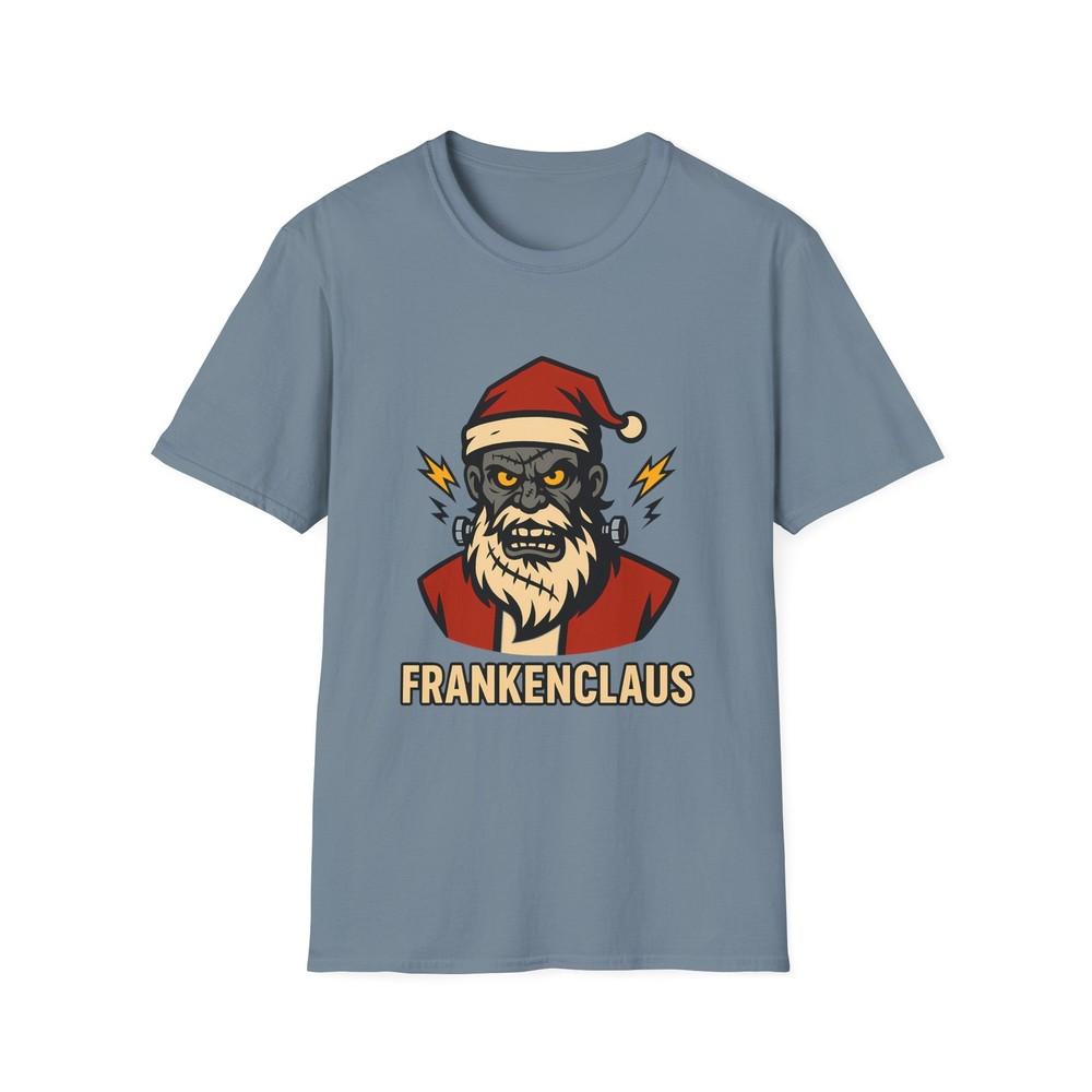 Unisex Softstyle T-Shirt FrankenClaus Monster Santa Funny Christmas Holiday