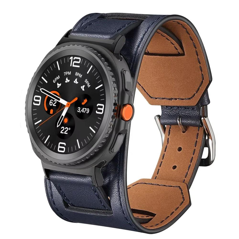 Кожаный ремешок для Samsung Galaxy Watch 8 Ultra 47 мм Премиальный Удобный Браслет Ремешок для часов Galaxy Watch 8 40/44 мм 8 Classic 46 мм