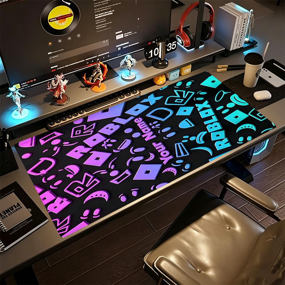 Roblox Customize Your Name Mouse Pad Gamer Mousepad Office Mouse Mats Non-Slip Rubber Bottom Suitable for Office Gaming PC Laptop