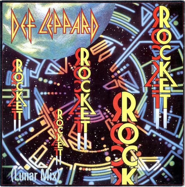 12-дюймовая пластинка DEF LEPPARD Rocket Lunar Mix 8726141 Vertigo 1989 Канада Рок Б/у