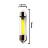 10PCS Festoon 31mm 36mm 39mm 41mm C5W LED Bulb 360 Degree Filament 12 Chips COB LED Glass Case Car Interior Light Auto Dome Lamp Bulbs 7