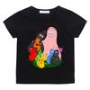 Barbapapa T-shirt 100%Cotton Camisetas Casual Soft Kawaii Cute Boys/ Girls Cartoon Tee-shirt Children Funko Cartoon Soft Tshirt