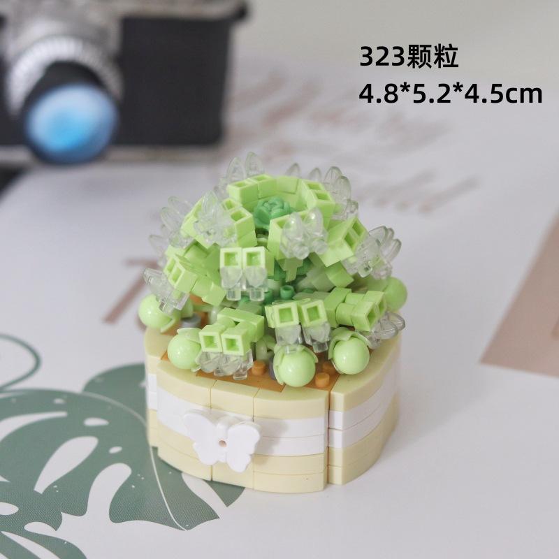 Цветочный конструктор для детей от 6 до 10 лет Кирпичики Образовательные игрушки Мини-конструкторы для детей Девочка от 5 до 7 лет Игры