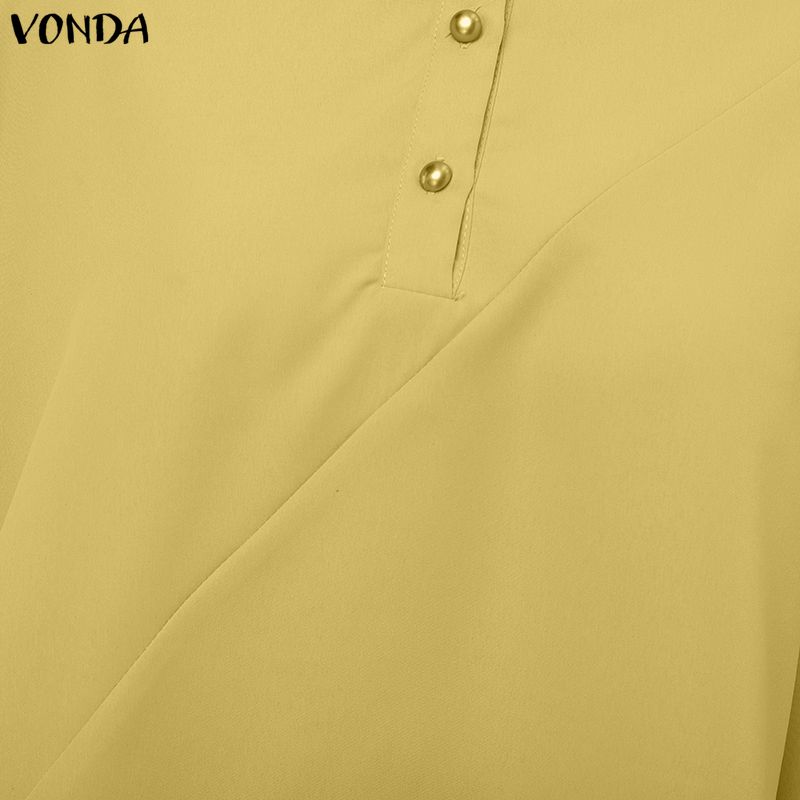 VONDA Женские свободные повседневные блузки-топы с круглым вырезом и рукавами летучая мышь