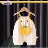 Baby Summer Cartoon Suspender Romper Onesie - Lightweight Newborn Clothes