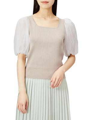 [Jill by Jill Stuart] Объемный прозрачный трикотаж