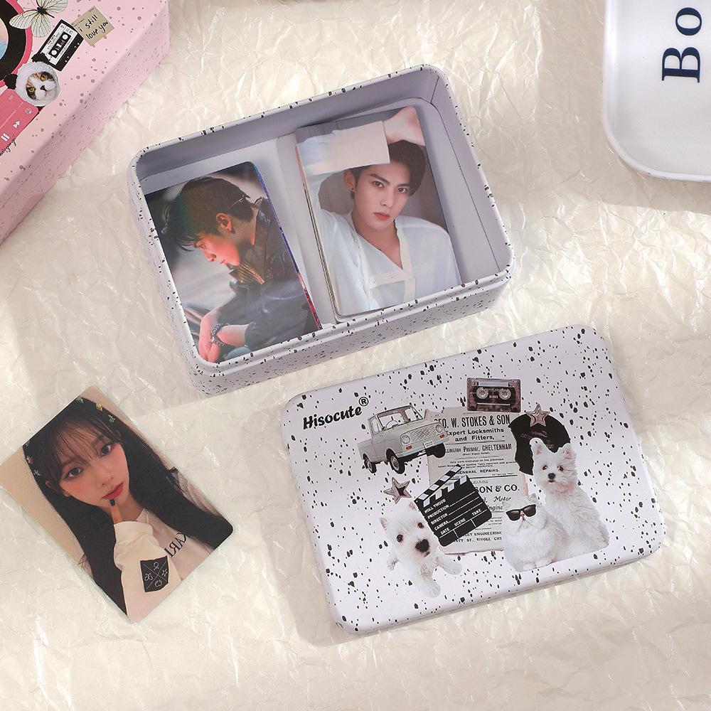 Настольный ящик для хранения ручной работы, материал «сделай сам», ящик для хранения большой емкости, 3-дюймовый железный ящик для хранения фотографий