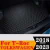 Sinjayer Car AUTO Trunk Mat ALL Weather Tail Boot Luggage Pad Carpet Cargo Liner Cover Fit For Volkswagen T-Roc 2018