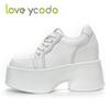 Love Ycodo, женские модные повседневные лоферы, удобные весенне-летние осенние модные повседневные кожаные туфли для студентов и девочек с квадратным носком