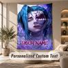 Tapestry Custom Name Text, Wall Hanging Tapestry Home Room DecorArcane