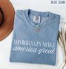 Comfort Colors 'Immigrants Make America Great' Shirt and Kids Tshirt : Minimalist Text Pro Immigrant Tee