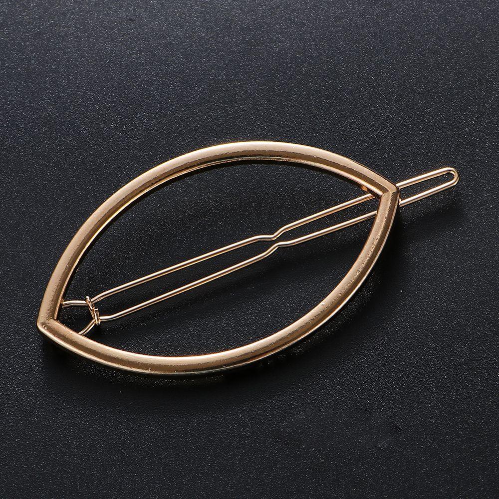 Ornaments Barrette Metal Hairpins Moon Circle Hairgrip Woman Hair Accessories Triangle Hair Clip