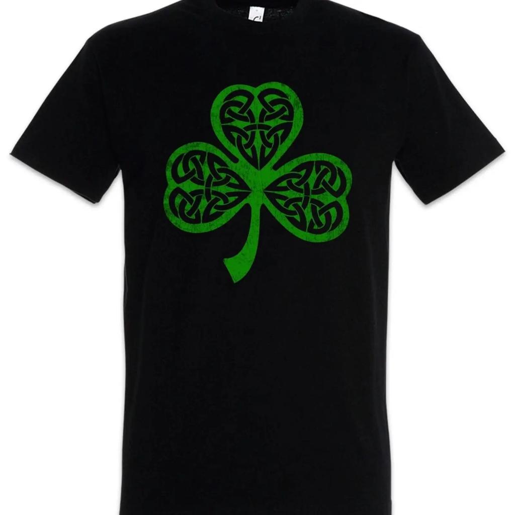 Shamrock Irish Knot II Herren T Shirt Cloverleaf Irland Ireland Kleeblatt vintage Washed designer clothes Breathable streetwear