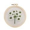 Needle Thread Ornament DIY Crafts Flower Embroidery Needle Punch Embroidery Hoop Cross Stitch Kit