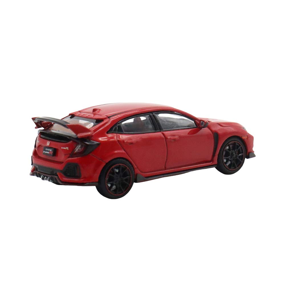 LCD Honda Civic Type R FK8 Diecast Model Car Drive 1/64 Left-Hand (Red)