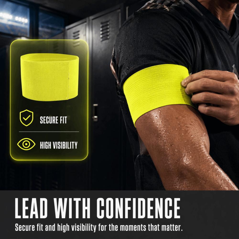 4PCS Breathable Soccer Armbands Elastic Sports Armbands Professional Captain Armbands Volleyball