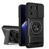 KEYSION Magnetic Phone Case for TECNO Pova 5 5 Pro 5G Slide Camera Lens Protection Upright Kickstand Ring Shockproof Back Cover