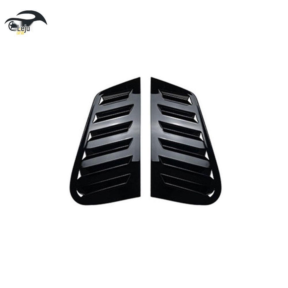 Gloss Black MK4 Rear Side Louvers for '97-'06 VW Golf 4 Triangle Window Decoration.