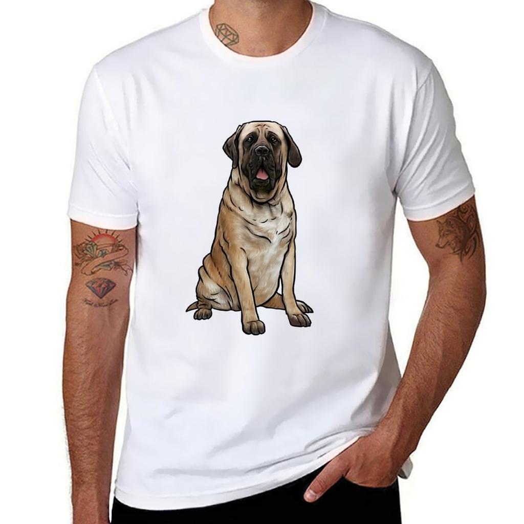English Mastiff Dog Tshirt Moisture Control Sports Tee