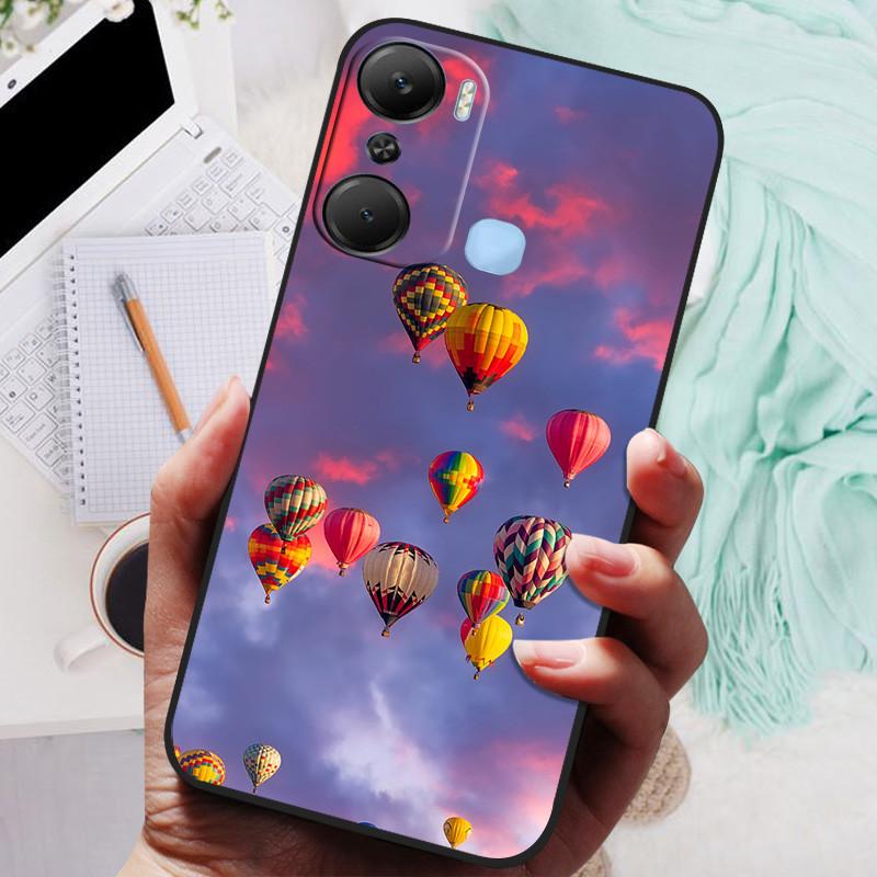 Для чехла Infinix Hot 12 Pro Черная крышка Лев Волк Силиконовые Мягкие Задние Чехлы Для Infinix Hot 12i Hot12 Pro / Hot 20 5G Чехол-накладка
