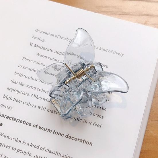 Женская шпилька-бабочка, коготь для волос, прозрачная 3D противоскользящая легкая декоративная челка, зажим для волос, инструмент для укладки волос, женские аксессуары для волос, детские головные уборы