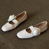 Модные ретро плиссированные балетки с цветочным декором для женщин, элегантные, с круглым носком, эластичной лентой, туфли Мэри Джейн, удобные лоферы с мягкой подошвой