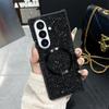 Магнитный блестящий чехол-бампер со стразами для Samsung Galaxy Z Fold 7 6 5 4 3 Fold7 Fold6 Fold5 Fold4 5G