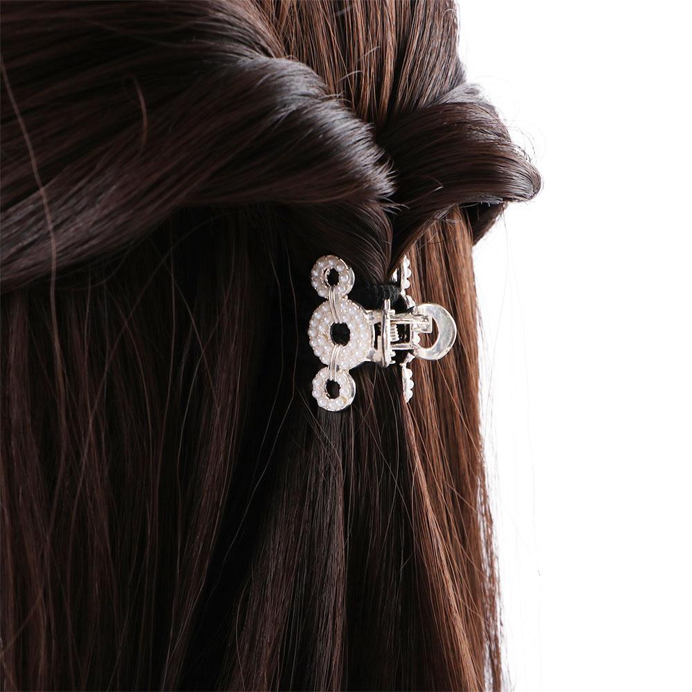 Heart Minimalist Style Zinc Zinc Alloy Pearl Hair Accessories Women Hairpin Bow Hair Claw Small Crab Clip