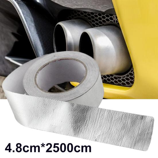 25 м выхлопная труба автомобиля, алюминиевая фольга, термоизоляционная лента, рулон