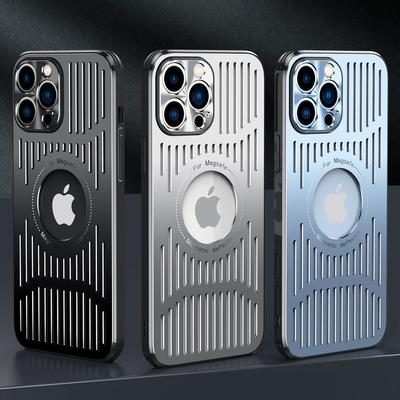 Алюминий премиум-класса для Magsafe, магнитный чехол с беспроводной зарядкой для Iphone 14 13 12 Pro Max Plus, противоударный чехол с полым охлаждением