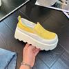 2025 летняя новая обувь полые повседневные туфли мягкая подошва белые туфли низкие туфли модные женские туфли с увеличенным голенищем одинарные туфли