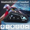 BT12C Беспроводная Bluetooth 5.3 гарнитура для мотоциклетного шлема мотоцикл гарнитура стерео наушники динамик мото наушники наушники