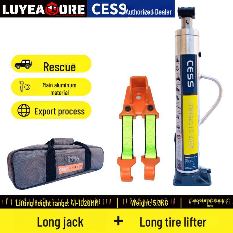 Вертикальный гидравлический домкрат CES: Внедорожный шиномонтажный подъемник и спасательное оборудование