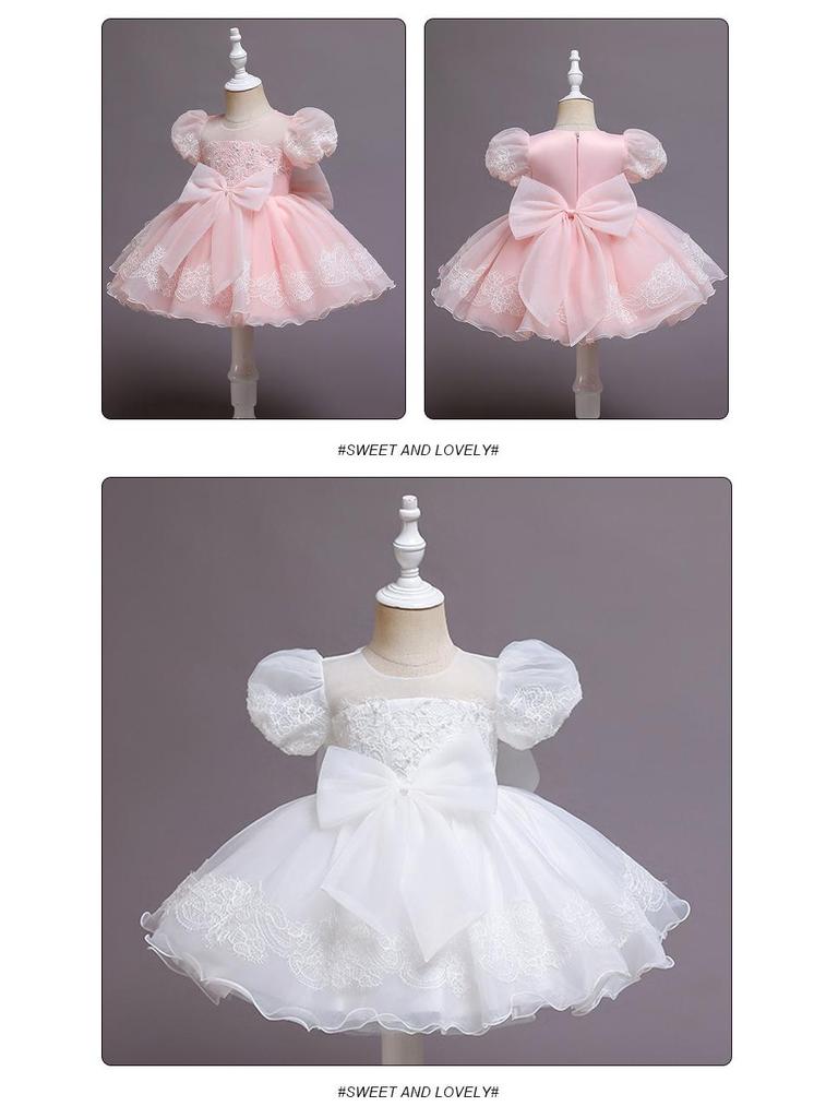 Популярное платье принцессы с цветами для первого дня рождения и свадьбы для маленьких девочек для выступления на фортепиано