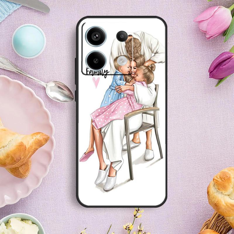 Чехол Мама Дочка Королева Для Xiaomi Redmi Note 15 Pro Plus 10 11 12 13 14 Pro Чехол Для Redmi 14C 15C 12C 10C 13C