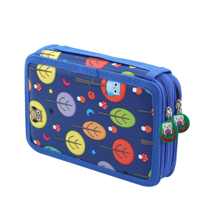 Многосекционный красочный студенческий пенал-бокс для карандашей и маркеров большой вместимости, для эскизов и рисования, для кистей, канцелярский