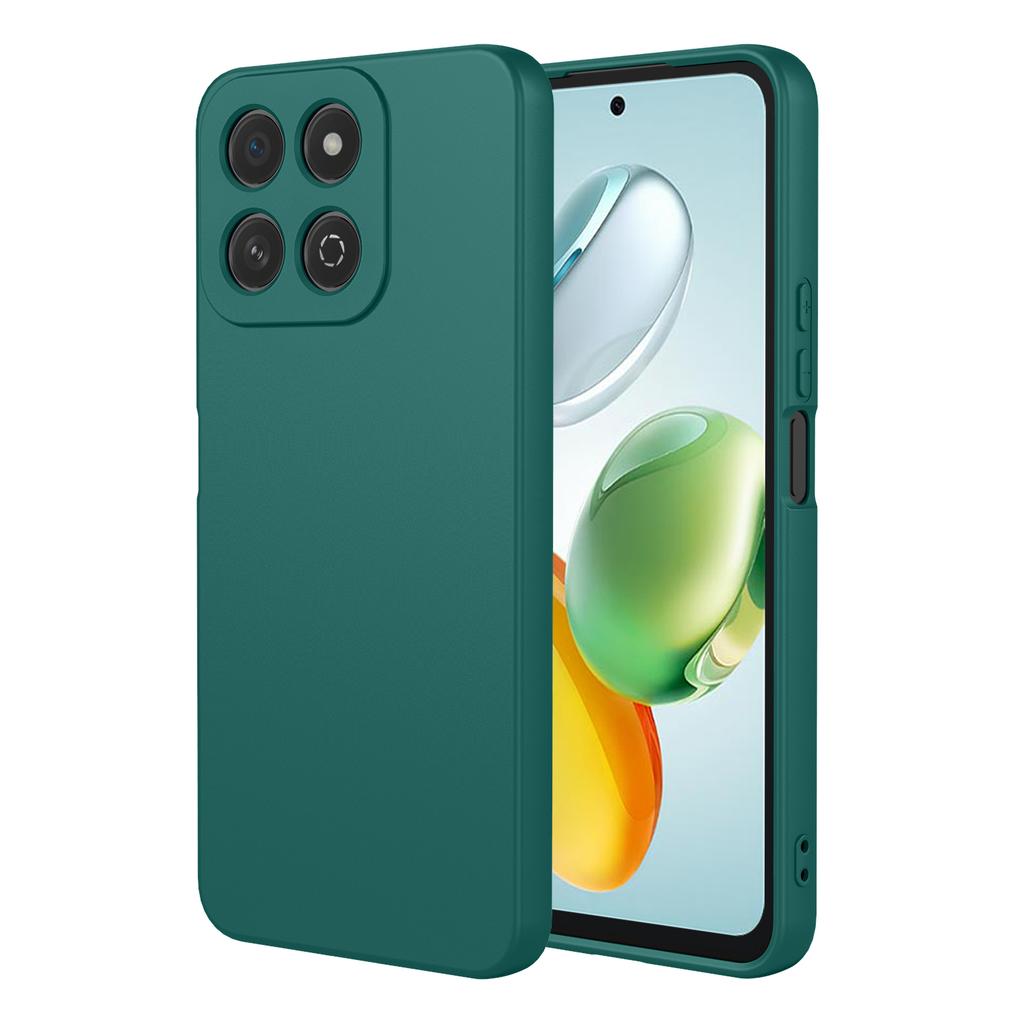 Новый однотонный гибкий чехол из жидкого силикона для Honor 200 smart X7C Защитная накладка Бампер Coque Capa Shell Fundas