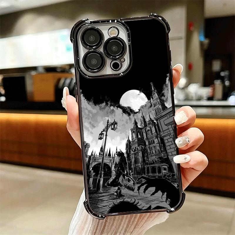 B-Bloodborne Игровой Чехол с Покрытием для Телефона Для Iphone 16 17 Pro Max Air 16E 14 15 Plus 12 13 Mini Противоударная Крышка с Подушкой Безопасности