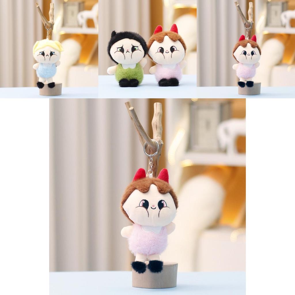Cartoon Plush Toy Crybaby Doll Keychain Soft Stuffed Toy For Kids And Collectors