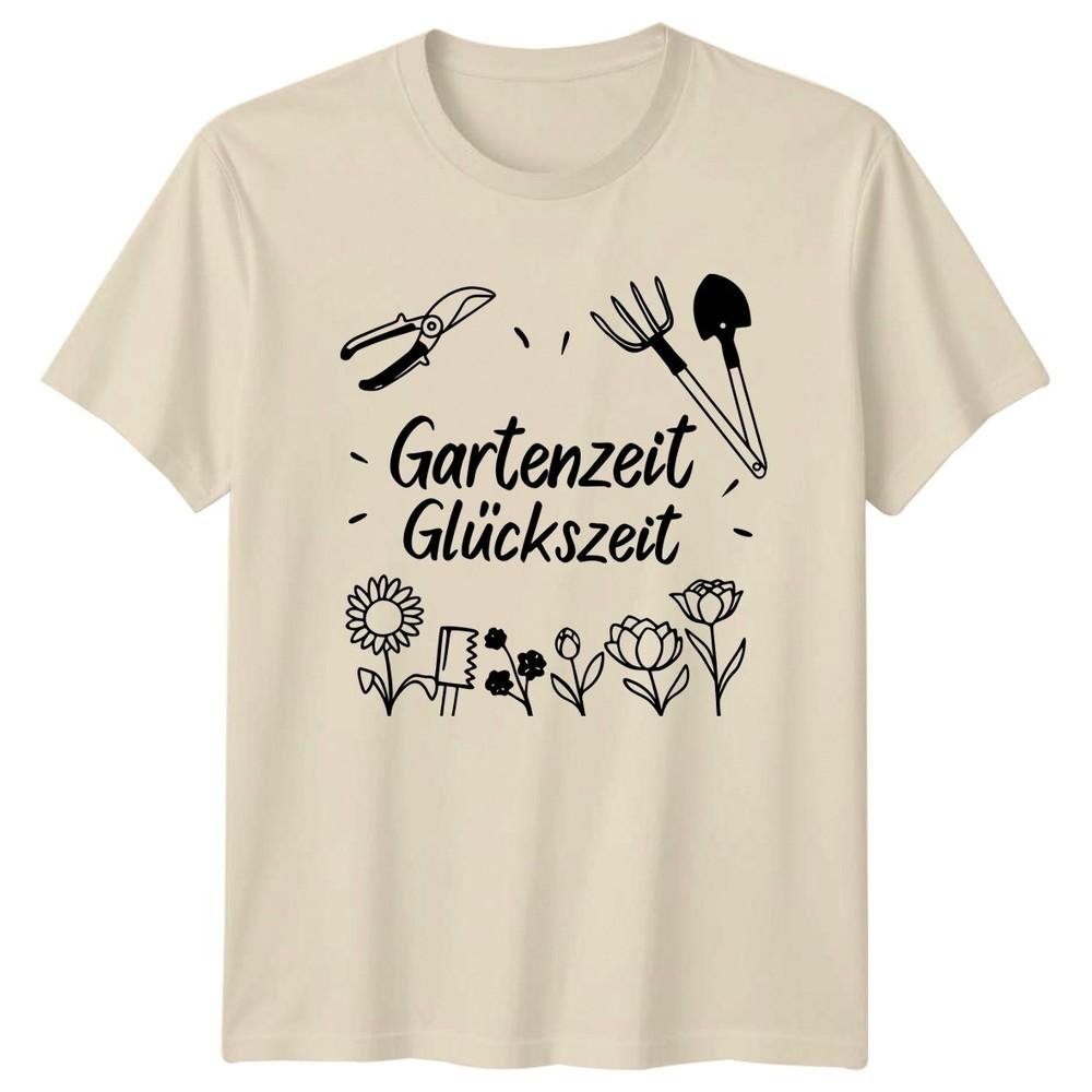 Gartenzeit Gluckszeit TShirt Spring Gardening Gift For Him And Her